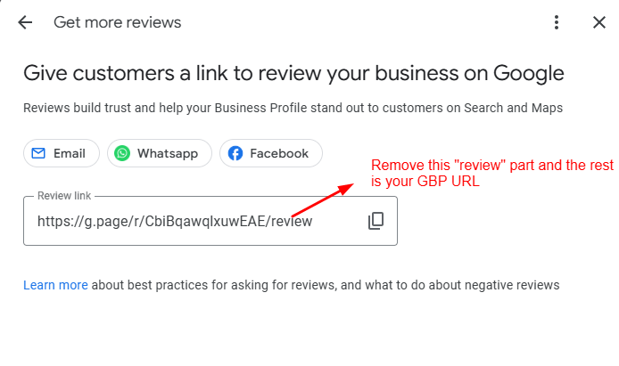 Google Business Profile Link